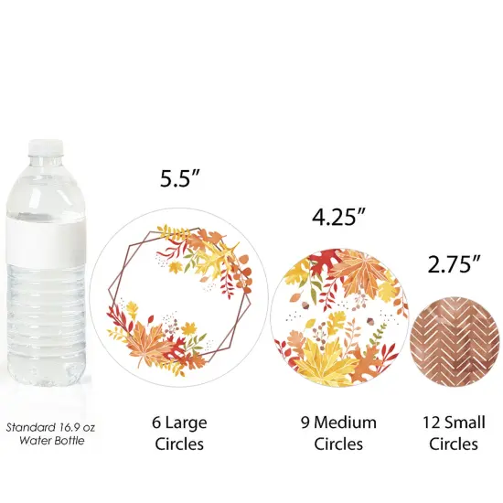 Big Dot of Happiness Fall Foliage - Autumn Leaves Party Giant Circle Confetti - Party Decorations - Large Confetti 27 Count {4}