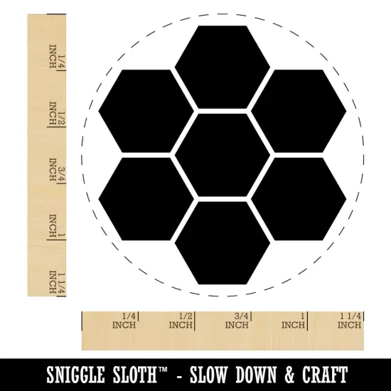 Bee Honeycomb Solid Rubber Stamp for Stamping Crafting Planners {1}