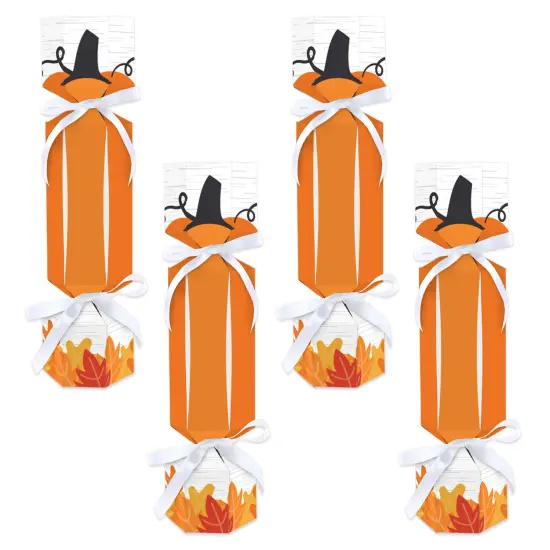 Big Dot of Happiness Fall Pumpkin - No Snap Halloween or Thanksgiving Party Table Favors - DIY Cracker Boxes - Set of 12 {1}