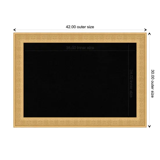 Trellis Wood Framed Corkboard, Black Cork Trellis Gold {3}