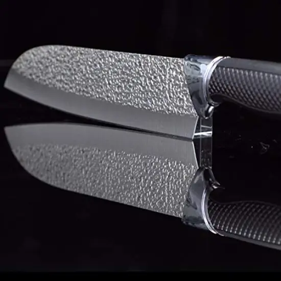 eZthings 12" Heavy Duty Professional Cutting Chefs Knife - Razor Sharp with Edge Retention, Stain-Corrosion Resistant for Home Kitchen Plus Free Knife Sharpener (Chef Knife 7 Inch Blade) {4}