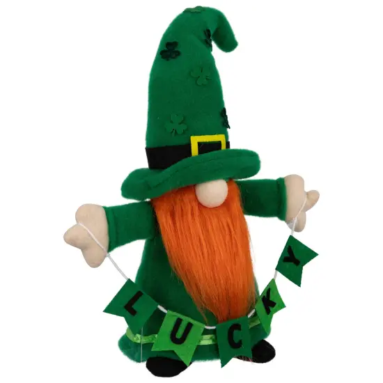 Northlight Lucky Gnome St. Patrick's Day Figurine - 16" - Green {5}