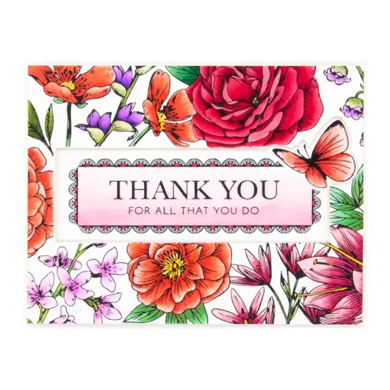 Spellbinders BetterPress Letterpress Press Plates & Dies Set-Butterfly Garden 2/Plates & 3/Dies {3}