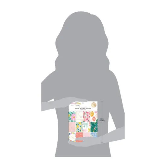 Amerian Crafts Double-Sided Paper Pad 6"X8" 36/Pkg-Gold Foil, A Perfect Match {4}