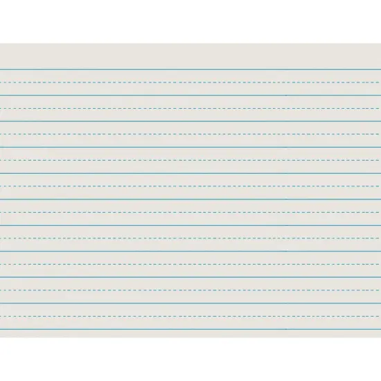 Newsprint Handwriting Paper, Alternate Dotted, Grade 2, 3/4" x 3/8" Ruled Long, 11" x 8-1/2", 500 Sheets Per Pack, 5 Packs {2}