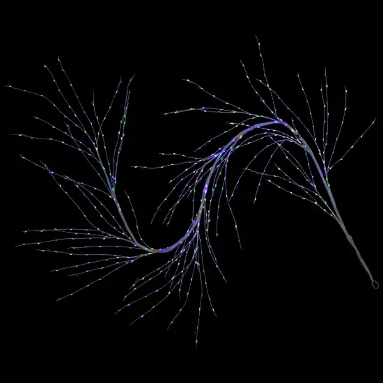 Northlight Pre-Lit Christmas Garland with Jingle Bells - 6' X 6" - Multi-Color Lights White {6}