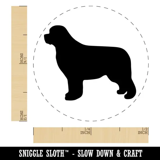 Newfoundland Dog Solid Self-Inking Rubber Stamp for Stamping Crafting Planners UV {1}