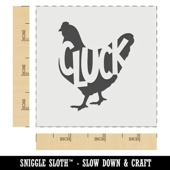 Chicken Hen Cluck Farm Animal Wall Cookie DIY Craft Reusable Stencil {5}