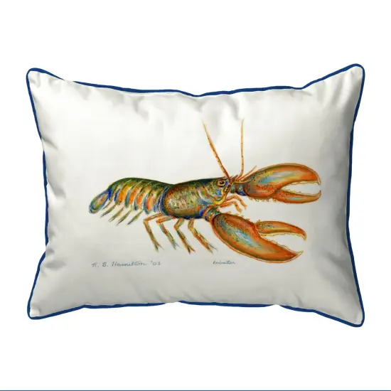 Betsy Drake Lobster Extra Large 20 X 24 Indoor / Outdoor Pillow {1}