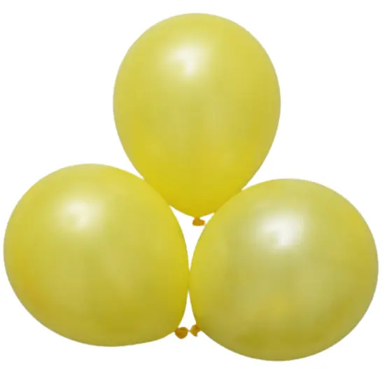 Kitcheniva Pearl Latex Thickening Party Balloon 10 in Yellow-100 pcs {1}