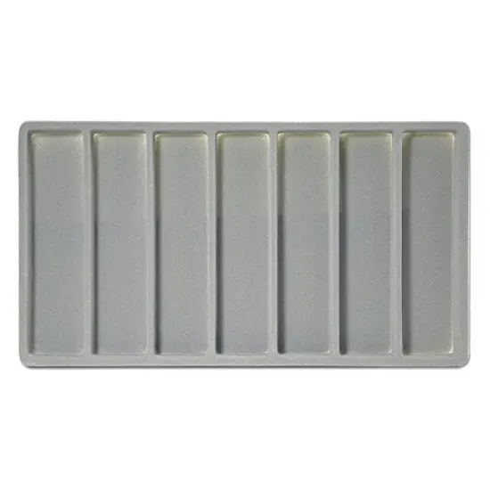 JewelrySupply Flocked Insert Standard Size 1x7 Grey {1}