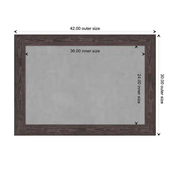 Bridge Wood Framed Magnetic Board Bridge Black {1}