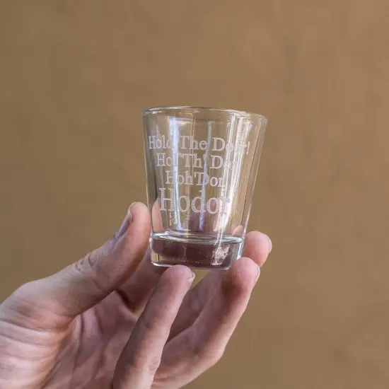 2oz Hold the Door Shot Glass {4}