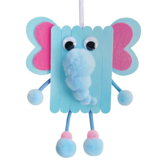 Foam Stick Animal Kit, Elephant, 7.75" x 11" x 1.25", 6 Kits {3}