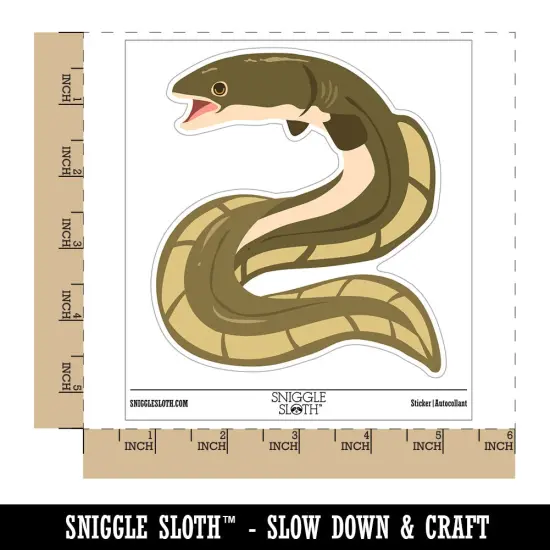 Eel Conger Long Fish Waterproof Vinyl Phone Tablet Laptop Water Bottle Sticker Set - 5 Pack {1}