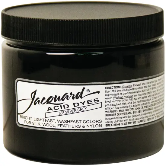 Jacquard Acid Dyes 8oz-Silver Grey {1}