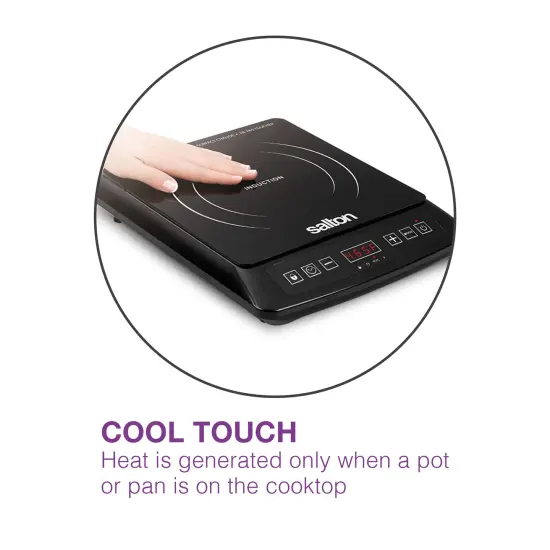 Salton Portable Induction Cooktop Black {7}