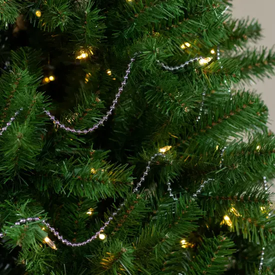 Northlight Shiny Beaded Christmas Garland -15' x .25" - Sky Blue - Unlit {3}