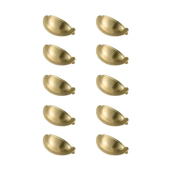 Claude 2-3/4" Center to Center Brushed Gold Cup Bar Pull Multipack (set of 10) {1}