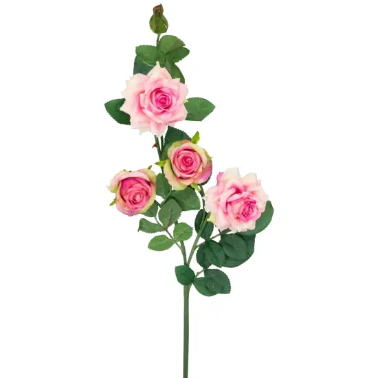 Northlight Real Touch™ Coral Pink Artificial Rose Floral Sprays, Set of 6 - 35" {4}