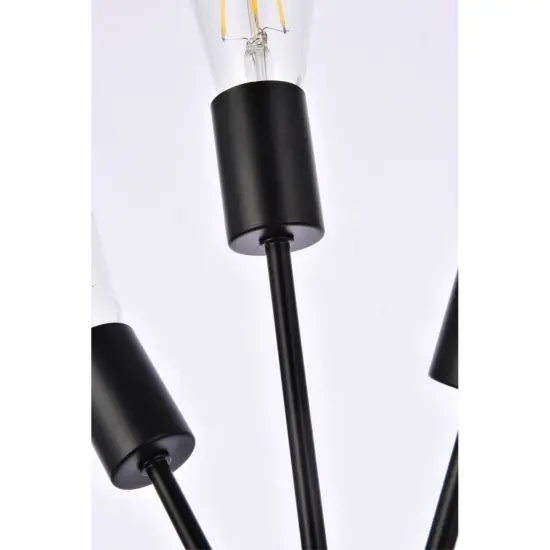 Lucca 11 inch bath sconce in black {6}