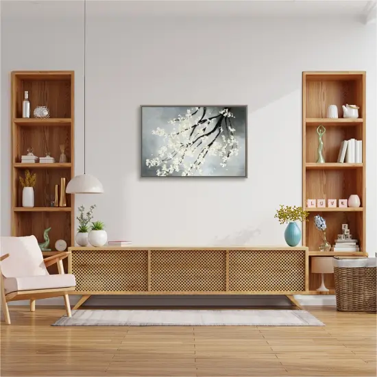 Cherry Tree Blossoms by Kari Taylor Canvas Art Framed {5}