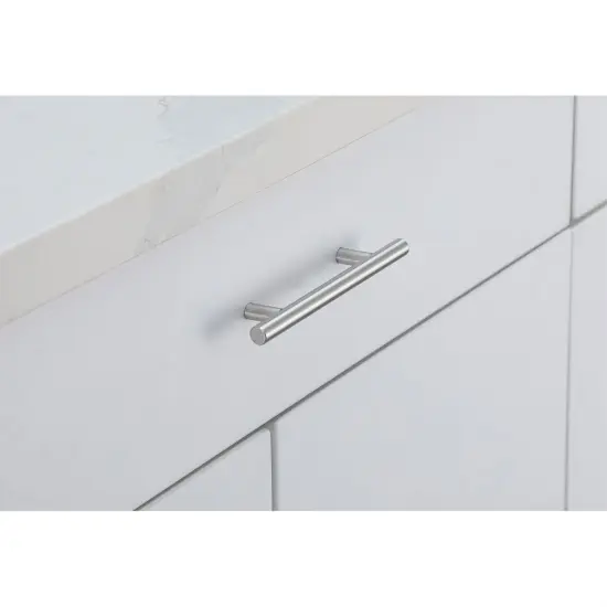 Quinn 4" Center to Center Brushed Nickel Bar Pull Multipack (set of 10) {3}