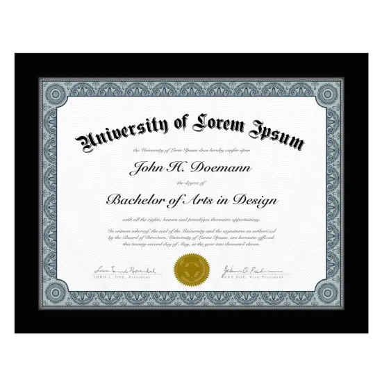 Americanflat 8.5x11 Diploma Frame - Certificate Frame for Displaying Achievements - Shatter Resistant Glass - Adjustable Hanging Hardware - Includes Easel {9}