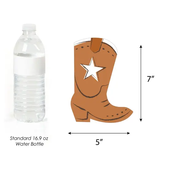 Big Dot of Happiness My First Rodeo - Cowboy Boots Decorations DIY Little Cowboy 1st Birthday Party Essentials - Set of 20 {5}