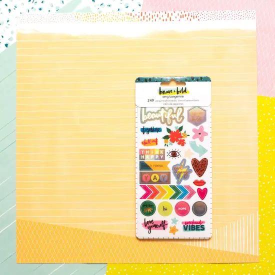 Amy Tan Brave & Bold Icon & Phrase Mini Sticker Book {5}