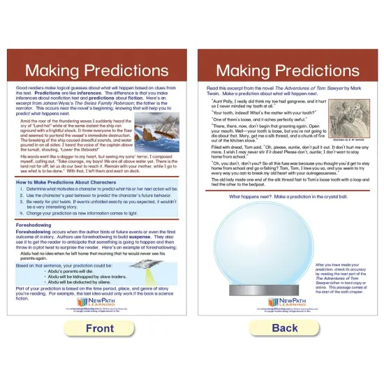 Reading Comprehension Bulletin Board Activity Chart Set {5}