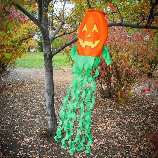 In the Breeze Jack O' Lantern 40 inch 3D Windsock {3}