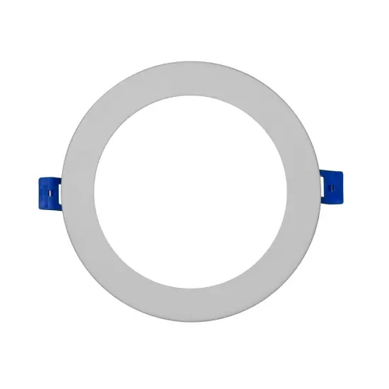 DLE6 Series 6 in. Round White Flat Panel LED Downlight in 4000K Cool White {4}