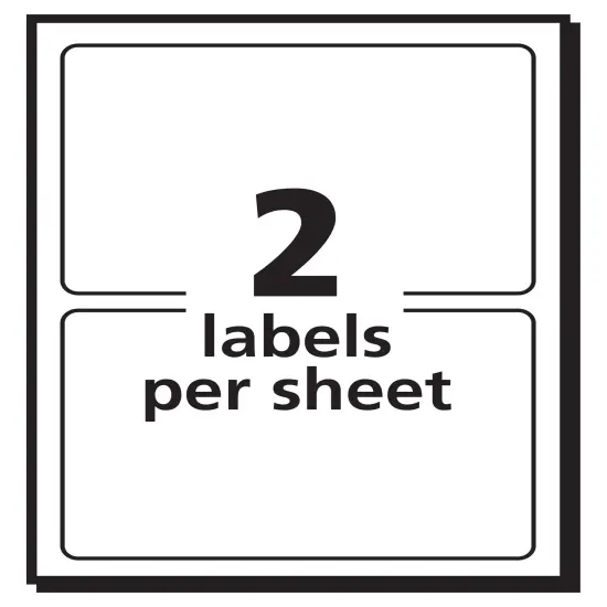 Avery Removable Labels, Removable Adhesive, 3" x 4", 80 Labels (5453) {5}