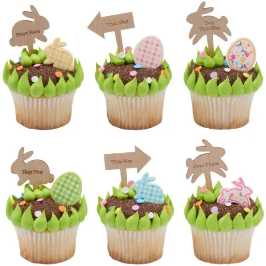 Easter Egg Hunt DecoPics&reg; Cupcake Decoration, 12ct {3}