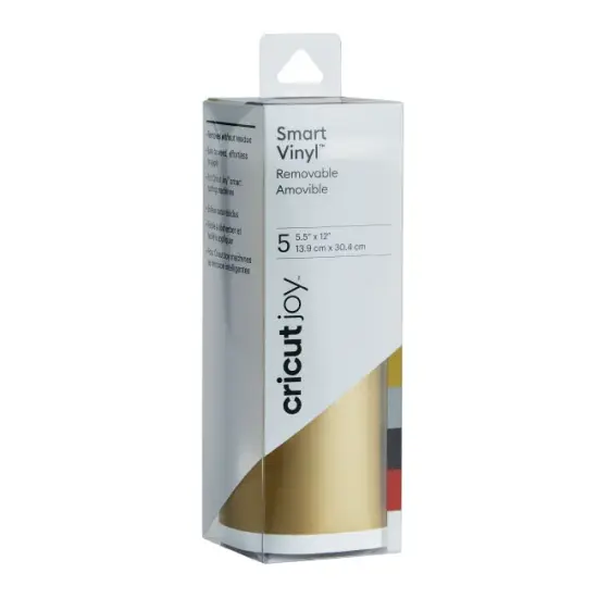 Cricut Joy Smart Vinyl - Removable - 5.5" x 12" (5), Adhesive Decal Roll - Elegance Sampler {1}