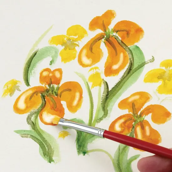 Creative Mark Scrubber Watercolor Brushes - Professional Watercolor Brushes for Scrubbing, Blotting, Re-Shaping Edges, and More! {5}