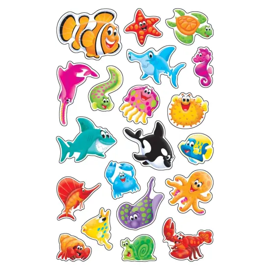 Sea Buddies&trade; superShapes Stickers-Large, 160 Per Pack, 6 Packs {2}