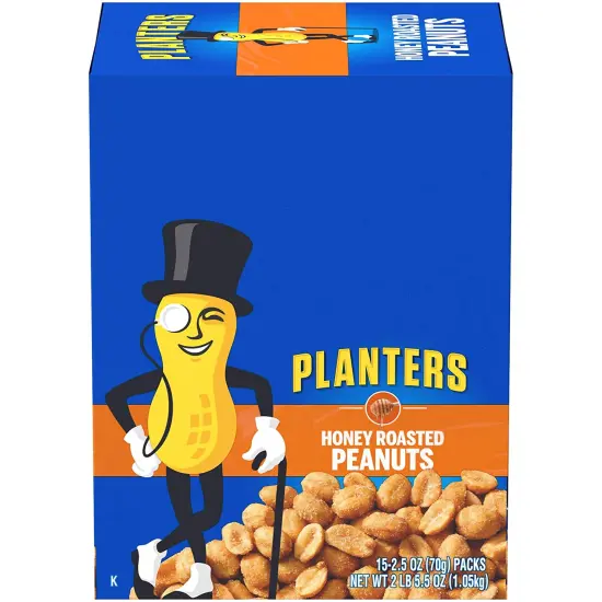Honey Roasted Peanuts, 2.5 oz (Case of 15) {1}
