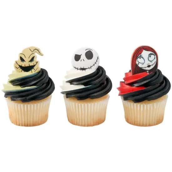 The Nightmare Before Christmas Jack, Sally, and Oogie Boogie Cupcake Rings, 12ct {4}