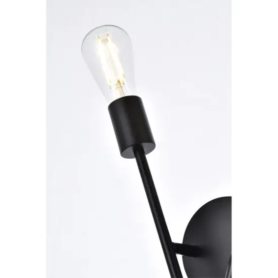 Armin 2 lights wall sconce in black {5}