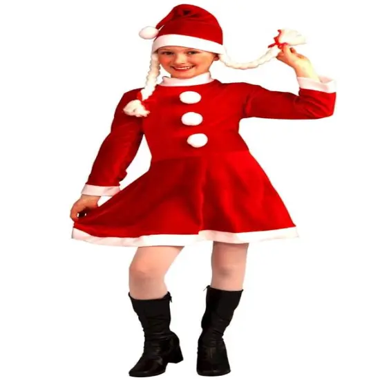 Lil Ms Santa's Helper Deluxe Costume Child {1}