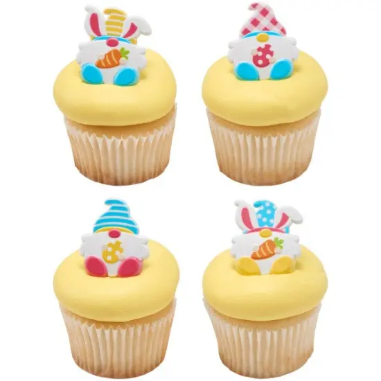 Easter Gnome Cupcake Rings, 12ct {2}