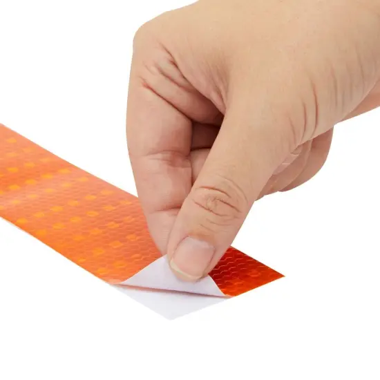 Neon Orange Reflective Tape - 2 In x 30 FT Outdoor Reflector Safety Roll {3}