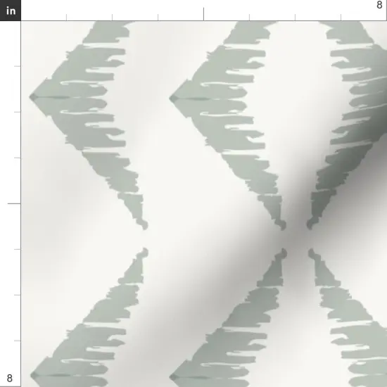 Various Fabrics by the Yard or Fat Quarter Boho Sage Stripe Southwestern Rustic Ikat Diamond Custom Printed Fabric by Spoonflower {4}