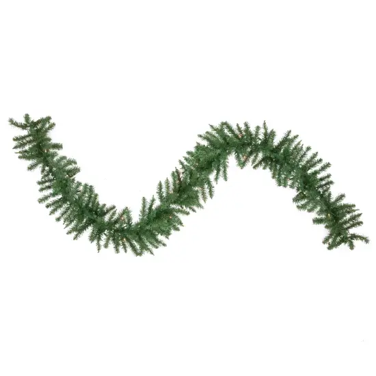 Northlight Pre-Lit Winona Fir Artificial Christmas Garland - 9' x 12" - Clear Lights Green {1}