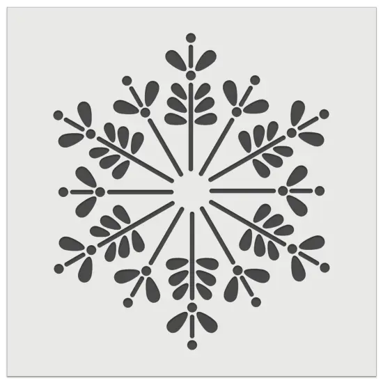 Elegant Sweet Snowflake Winter Christmas Holiday Wall Cookie DIY Craft Reusable Stencil {2}