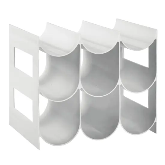 mDesign Plastic Water Bottle/Wine Rack Organizer, 3 Tiers, 9 Bottles {4}