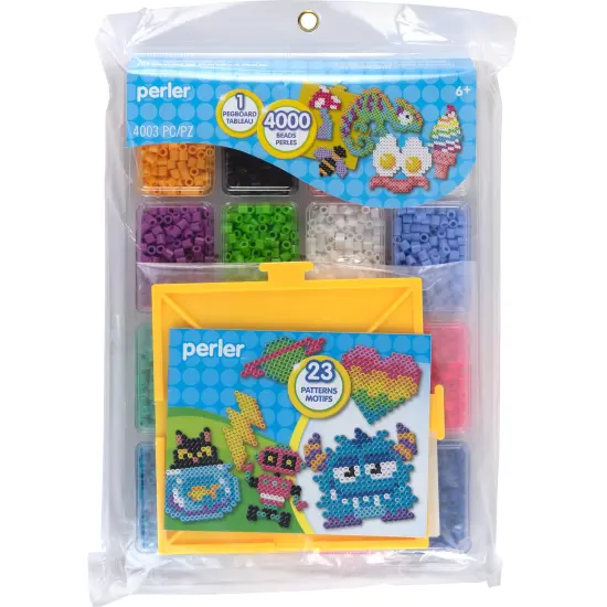 Perler Deluxe Fused Bead Tray 4,000/Pkg-With Pegboard {1}