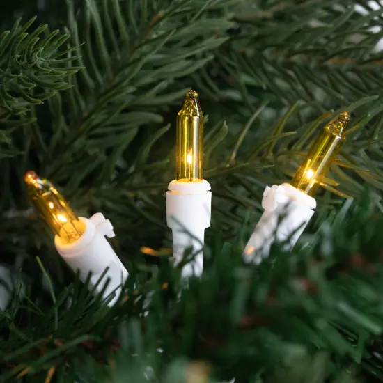 Northlight Mini Christmas Lights - Yellow - 20.25' White Wire - 100ct {3}
